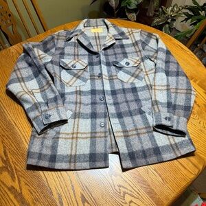 Vintage Wool Plaid Flannel Size XL